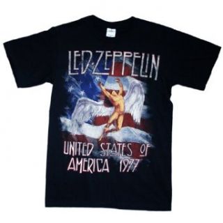 Led Zeppelin   America 1977 T Shirt: Clothing