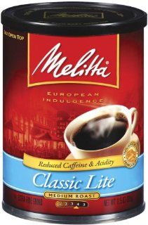 Melitta Classic Lite Medium Roast Ground Coffee, 11.5 Ounce Cans (Pack of 4) : Coffee Pods : Grocery & Gourmet Food