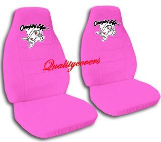 2 hot pink cowgirl car seat covers for a 2003 Mini Cooper, please notify us if you have side airbags Automotive