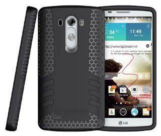 Hyperion Titan 2 piece Premium Hybrid Protective Case / Cover for LG Optimus G3 Cell Phone (Fits all LG Optimus G3 [Possible model numbers: D850, D830, VS985, D851, D972] US and International models and carriers) **2 Year NO HASSLE Warranty**   BLACK: Cell