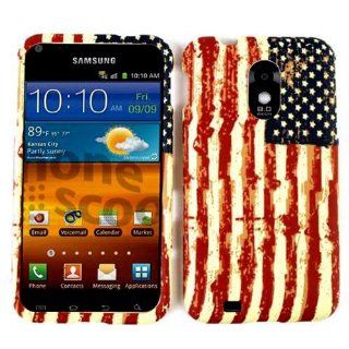 ACCESSORY MATTE COVER HARD CASE FOR SAMSUNG EPIC 4G TOUCH D710 PROUD AMERICAN USA FLAG: Cell Phones & Accessories
