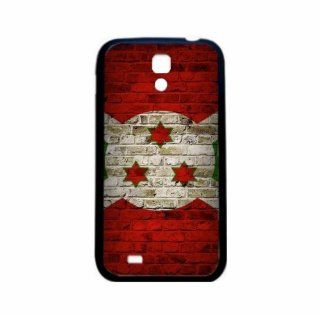 Burundi Brick Wall Flag Samsung Galaxy S4 Black Silcone Case   Provides Great Protection Cell Phones & Accessories