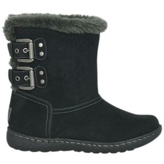 Pixie Black lucy fur lined ankle boots