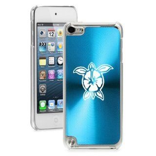 Apple iPod Touch 5th Generation Light Blue 5B1213 hard back case cover Hibiscus Turtle: Cell Phones & Accessories