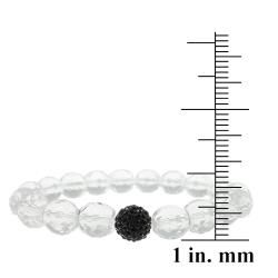 Icz Stonez Crystal And Fireball Stretch Bracelet ICZ Stonez Crystal, Glass & Bead Bracelets