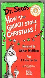 Dr. Seuss: How the Grinch Stole Christmas & If I Ran the Zoo (Narrated by Walter Matthau): Walter Matthau., Dr. Seuss, Dr. Seuss video classics: Movies & TV