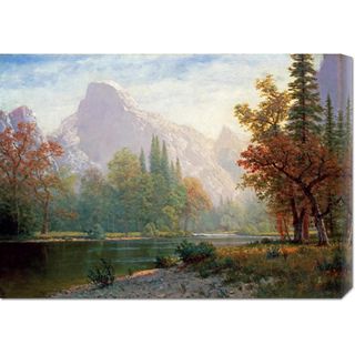 Albert Bierstadt 'Half Dome: Yosemite' Stretched Canvas Art Canvas