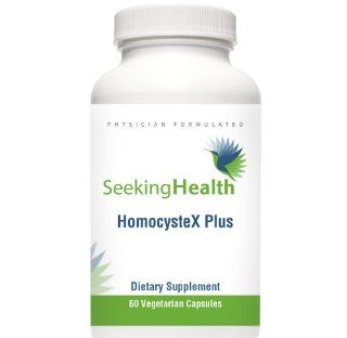 HomocysteX Plus  Provides Vitamins B2, B6, B12, Quatrefolic And Trimethylglycine (TMG)  Supports Methylation and Homocysteine Metabolism 60 Easy To Swallow Vegetarian Capsules Physician Formulated  Seeking Health: Health & Personal Care