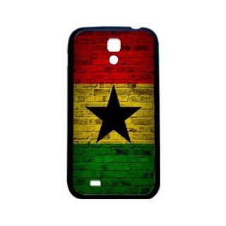 Ghana Brick Wall Flag Samsung Galaxy S4 Black Silcone Case   Provides Great Protection: Cell Phones & Accessories
