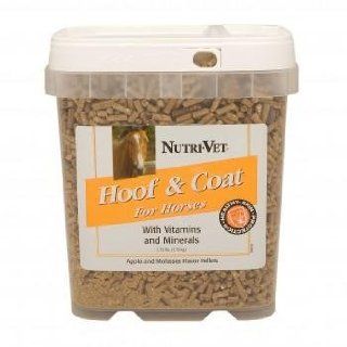 Equine Skin and Coat Supplement   Hoof & Coat Provides a Full Spectrum of Vitamins and Minerals That Help Maintain Healthy Coats and Strong Hoof Walls in Horses   3.75 Pounds   Made in USA : Horse Nutritional Supplements And Remedies : Pet Supplies