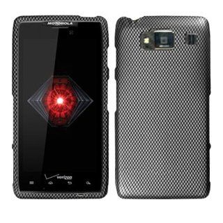 Carbon Fiber Grey Gray Hard Case Cover For Motorola Droid Razr Razor HD XT926 with Free Pouch: Cell Phones & Accessories