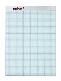 TOPS Prism 100% Recycled Legal Pad, 8 1/2 x 11 3/4 Inches, Perforated, Blue, Quad Rule (5 x 5), 50 Sheets per Pad, 12 Pads per Pack (76581) : Letter Writing Pads : Office Products