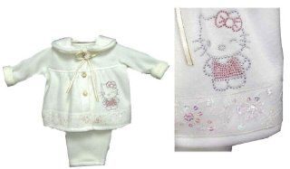 3 Piece Hello Kitty Fleece Set with Jacket Pants & Hat 18 24 Months : Pajama Sets : Baby