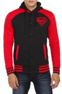DC Comics Superboy Varsity Hoodie Size : Small: Clothing