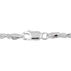 Sterling Essentials Sterling Silver 24 inch Diamond Cut Rope Chain (2.25mm) Sterling Essentials Sterling Silver Necklaces
