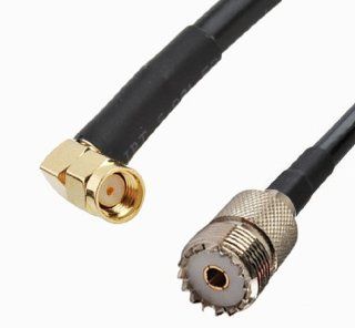 RF coaxial cable RP SMA male right angle to UHF SO239 PL259 female RG58 10FT  RG 58 Jumper Made in the U.S.A. by MPD Digital (TM): Everything Else