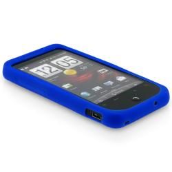 Scratch Resistant BasAcc Blue HTC Droid Incredible Silicone Skin Case BasAcc Cases & Holders