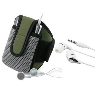 Olive Sportband with Case/ 3.5mm Headset for Apple iPhone 3G/ 3GS Eforcity Cases & Holders