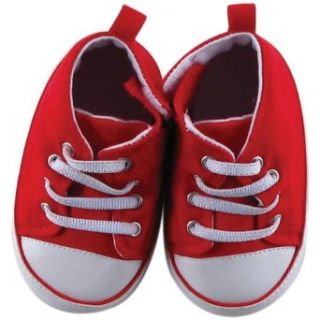 Luvable Friends Hi Top Shoes for Baby, Red, 6 12 Months: Clothing
