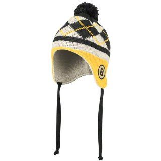 BOSTON BRUINS Classic Argyle Tassel Knit Beanie Hat Ski Cap : Sports Fan Beanies : Sports & Outdoors