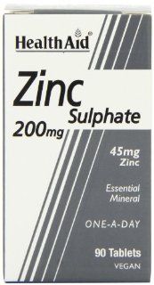 HealthAid Zinc Sulphate 200mg   90 Tablets: Health & Personal Care