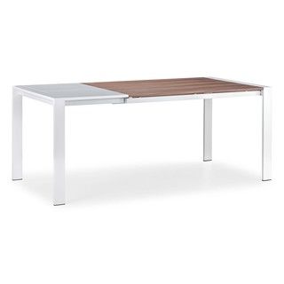 Oslo Walnut/ White Extension Table