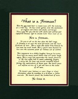 Fireman Profession What is a Fireman Saying Home Decor Wall Sign   Decorative Plaques