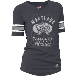 SOFFE Womens Maryland Terrapins Drop Tail Football Alternate Logo Short Sleeve