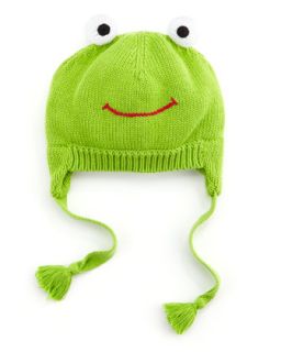 Frog Knit Hat, Green   Zubels   Green (6/12)