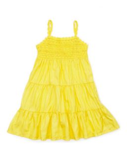 Crochet Detail Sleeveless Sundress, Maitai Yellow, 4 6X   Ralph Lauren