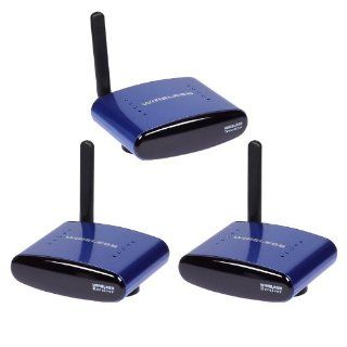 SainSonic SS 530 5.8GHz Wireless AV Sender Transmitter 2 Receivers IR Remote Audio Video *Blue*: Electronics