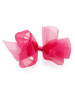 Small Chiffon Organdy Bow, Shocking Pink   Bow Arts   Shocking pink