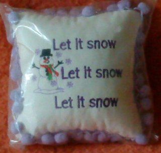 Doorknob Saying Pillow "Let It Snow" : Other Products : Everything Else