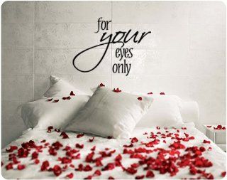 For Your Eyes Only Valentine's Day Saying Wall Decal Decor Words Large Sticker    