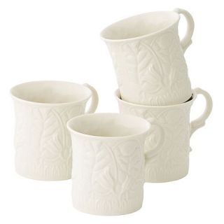 Belleek Living Ivory Serenity Set Of Four Mugs