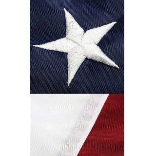 U.S. Nylon US Flag 3X5 ft  Embroidered Stars : Outdoor Flags : Patio, Lawn & Garden