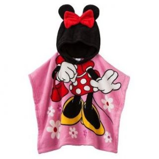 Minnie Mouse Toddler Girls Poncho Blanket: Clothing