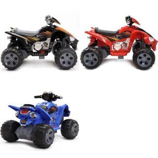 Kids QUAD ATV 4 Wheeler Ride On Power 2 Motors 12V Traction Wheels Black,RED OR BLUE (COLOR SENT AT RANDOM)  PLEASE EMAIL US FOR SPECIAL REQUEST PRIOR TO PURCAHSE (1 UNIT PER PURCHASE  YOU WILL RECIEVE ONE ATV  COLOR RANDOM): Toys & Games