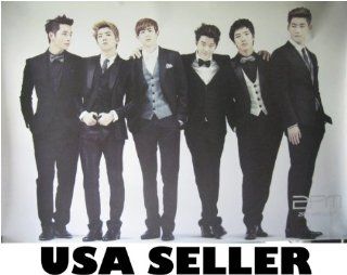 2PM black suits horiz POSTER 34 x 23.5 Korean boy band 2 PM (sent FROM USA in PVC pipe)  Prints  