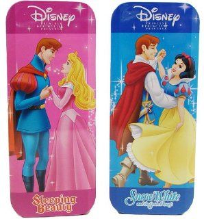DISNEY PRINCESS & PRINCE CHARMING TIN PENCIL CASES  SLEEPING BEAUTY AND SNOW WHITE, ONE WILL BE SENT RANDOMLY: Toys & Games