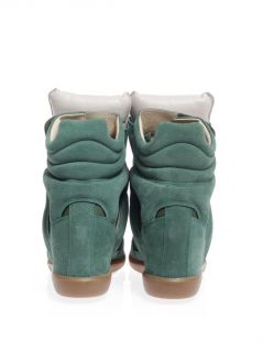 Burt suede and leather wedge trainers  Isabel Marant  MATCHE
