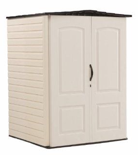 Rubbermaid Plastic Vertical Outdoor Storage Shed, 106 Cubic Foot (FG5L2000SDONX) : Patio, Lawn & Garden