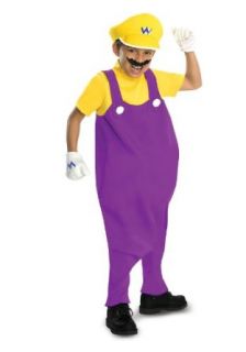 Super Mario Bros. Wario Deluxe Child Costume (As Shown;2T 4T): Clothing