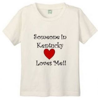 SOMEONE IN KENTUCKY LOVES ME   BigBoyMusic Youth Designs   White T shirt: Clothing