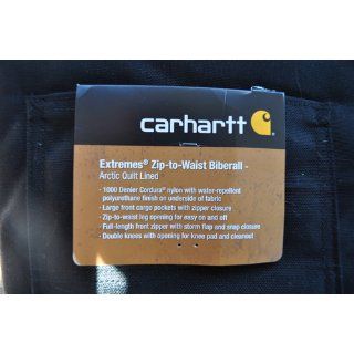 Carhartt Men's Extremes Arctic Quilt Lined Zip To Waist Biberall: Overalls And Coveralls Workwear Apparel: Clothing