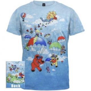 Grateful Dead   Parachuting Bears Tie Dye T Shirt: Music Fan T Shirts: Clothing