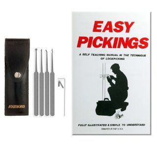 Schloss knacker Set PXS 05L 5 Stck Lock Set Pick w / mit Booklet (nur in engl. Sprache): Baumarkt