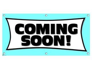 Coming Soon Light Blue   Restaurant Store Business Sign Banner : Business And Store Signs : Office Products