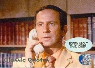 Get Smart!: "Sorry about that, Chief." trading card (Classic Quotes) 1998 Inkworks TV's Coolest Classics #32: Entertainment Collectibles