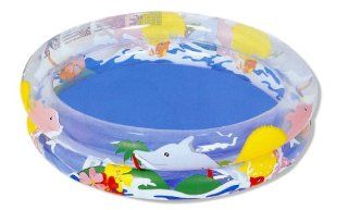 Bestway 51013   Transparenter Kinder Pool Sea Life, 102 x 20 cm: Spielzeug